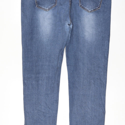 b s fashion Womens Blue   Straight Jeans Size 39 in L30 in
