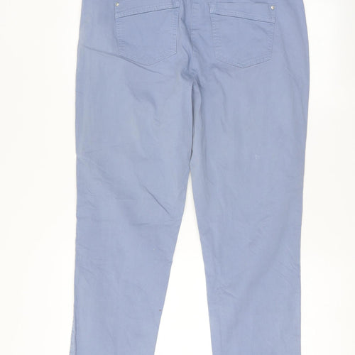 canda Womens Blue   Trousers  Size 34 L28.5 in