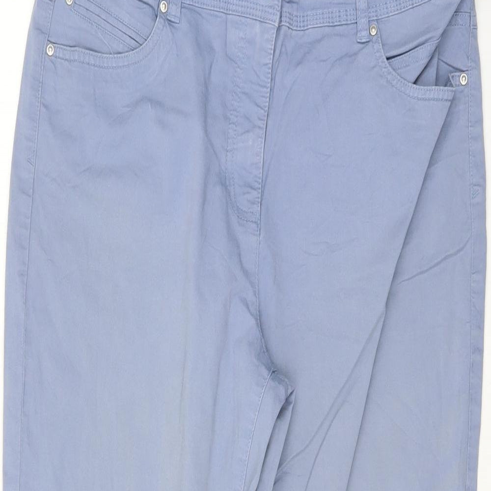 canda Womens Blue   Trousers  Size 34 L28.5 in