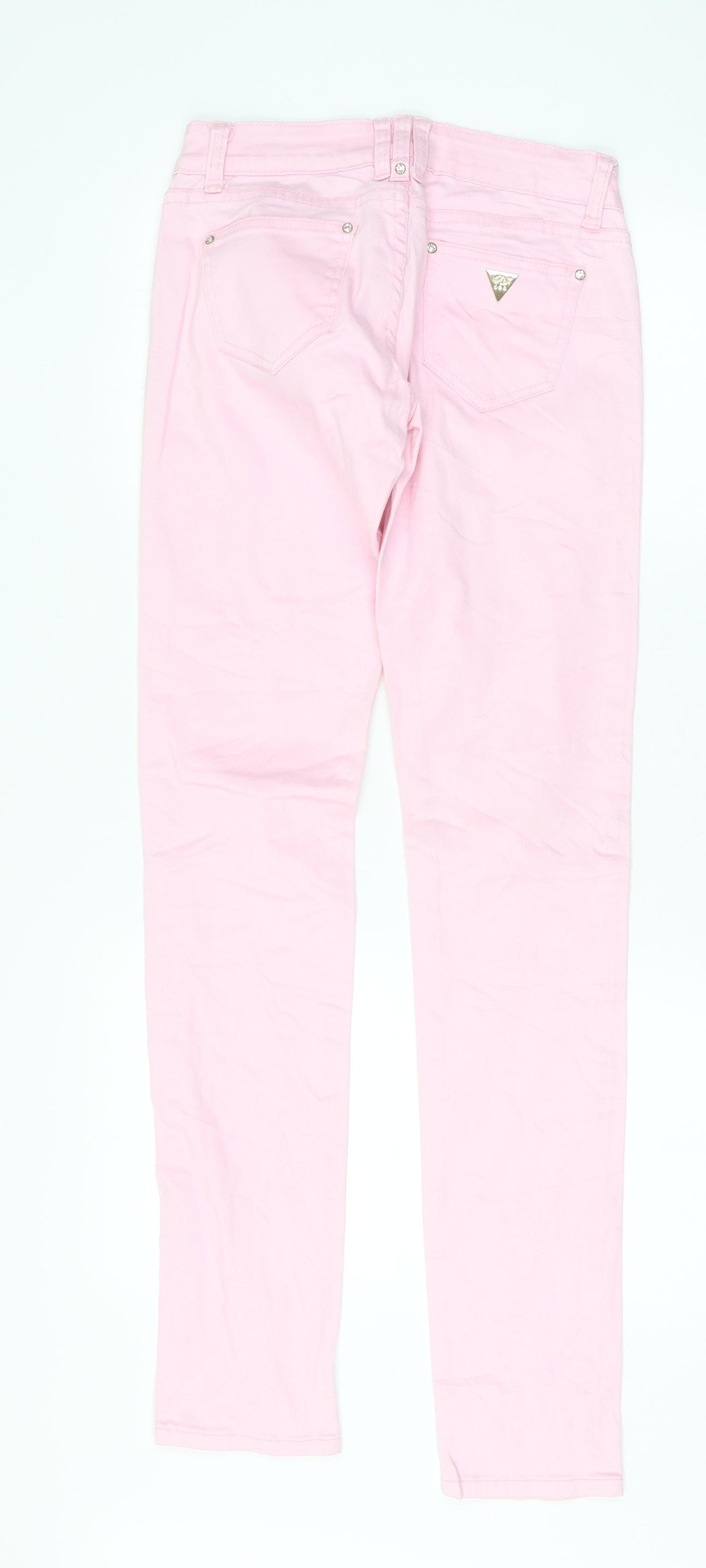 MISS RJ Womens Pink   Skinny Jeans Size 28 L33 in
