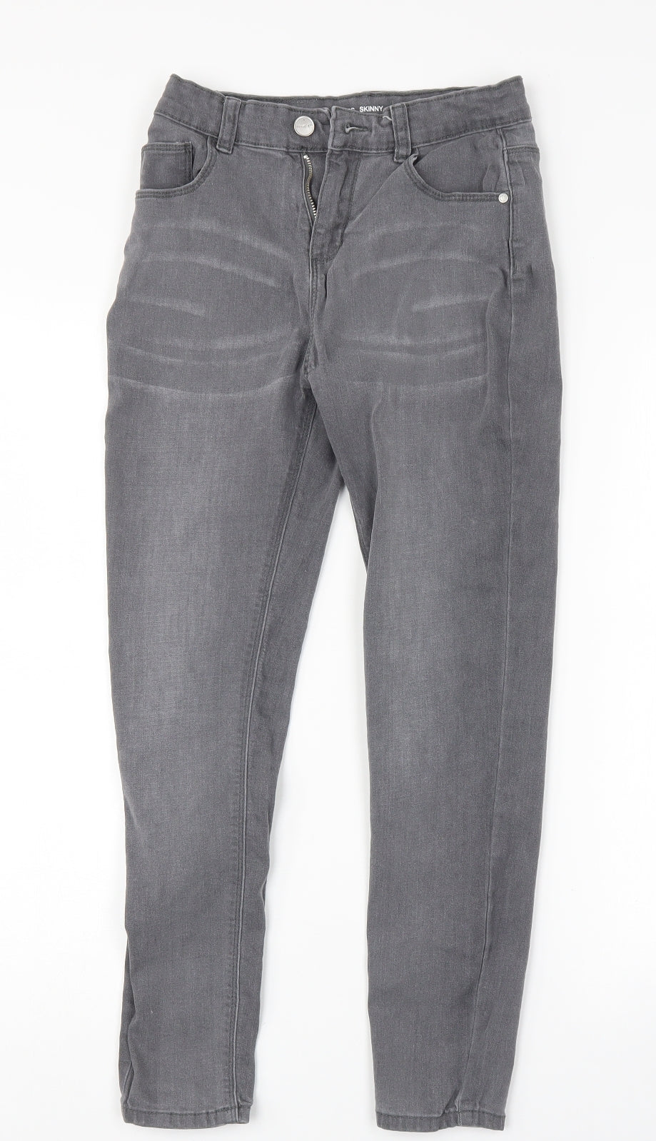 Denim & Co. Girls Grey   Skinny Jeans Size 11-12 Years