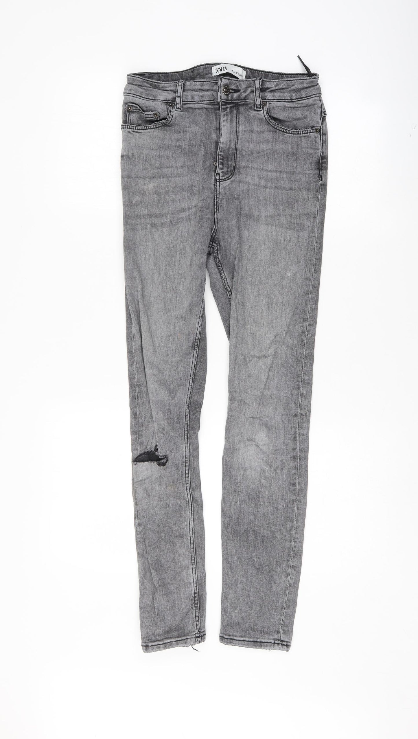 Zara Womens Grey   Skinny Jeans Size 27 L27.5 in