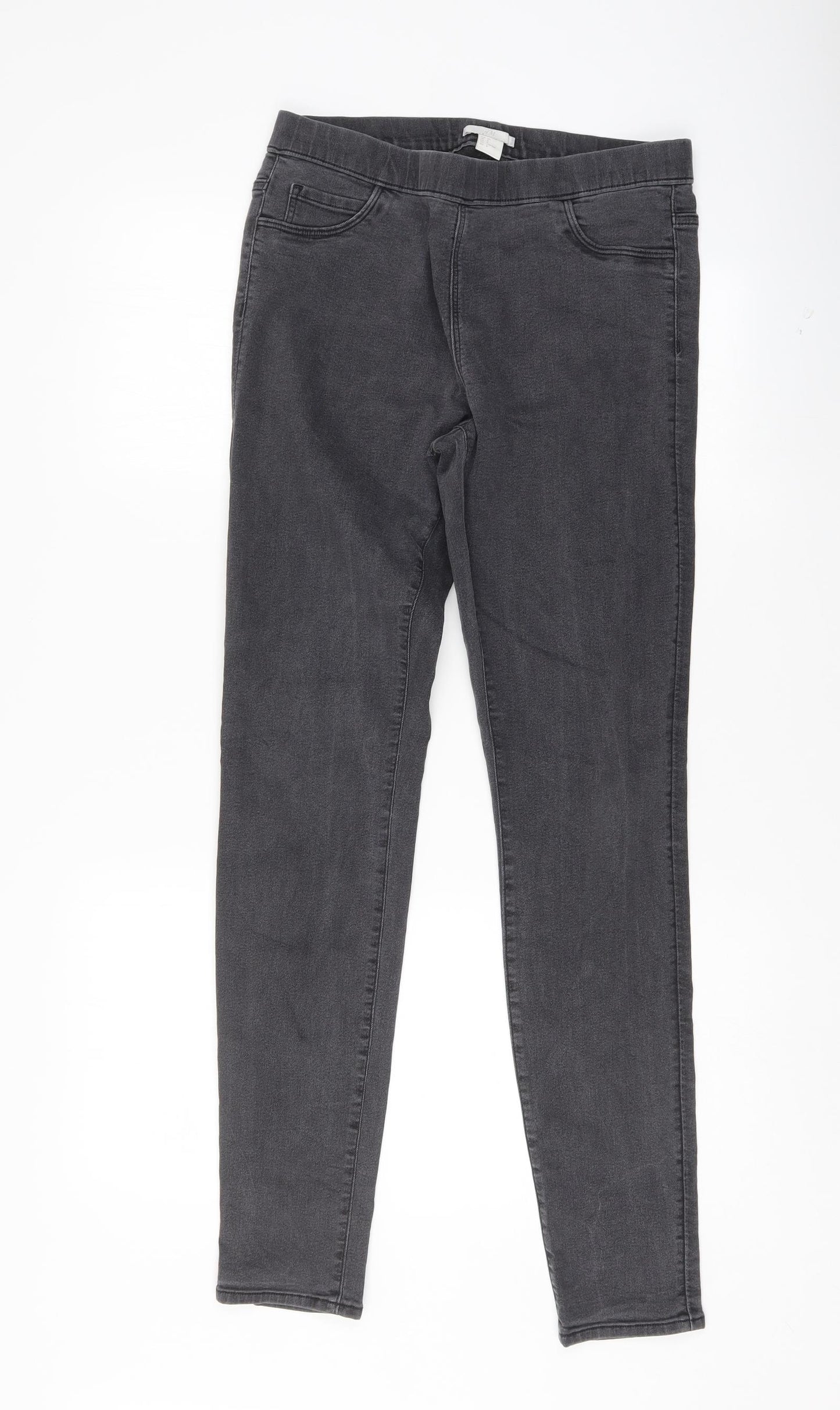 H&M Womens Grey   Jegging Jeans Size 12 L31 in