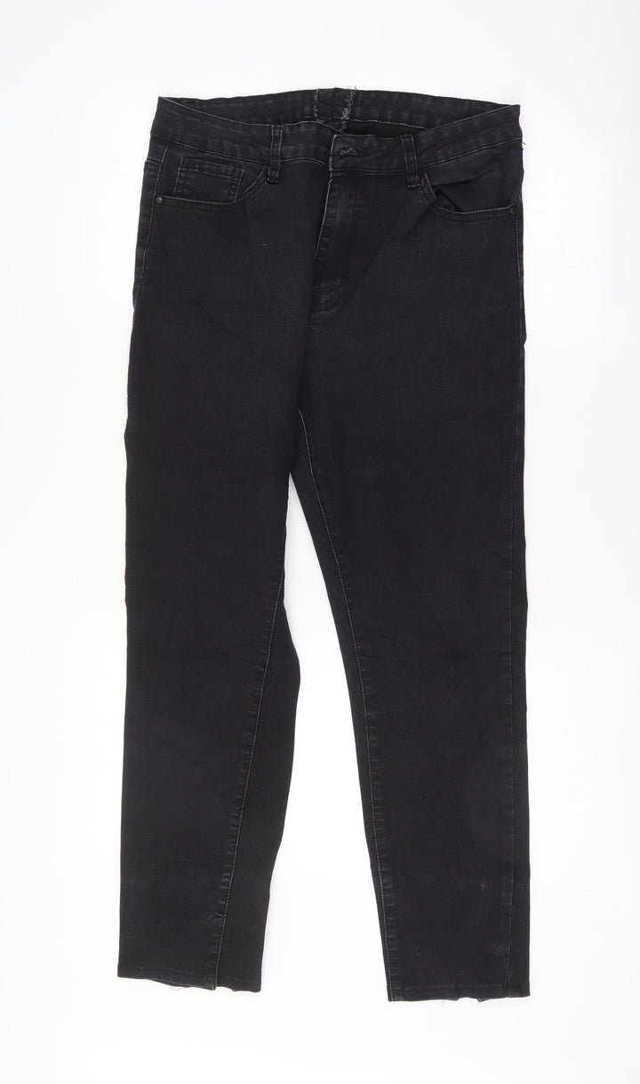 Preworn Womens Black   Straight Jeans Size 33 L27 in