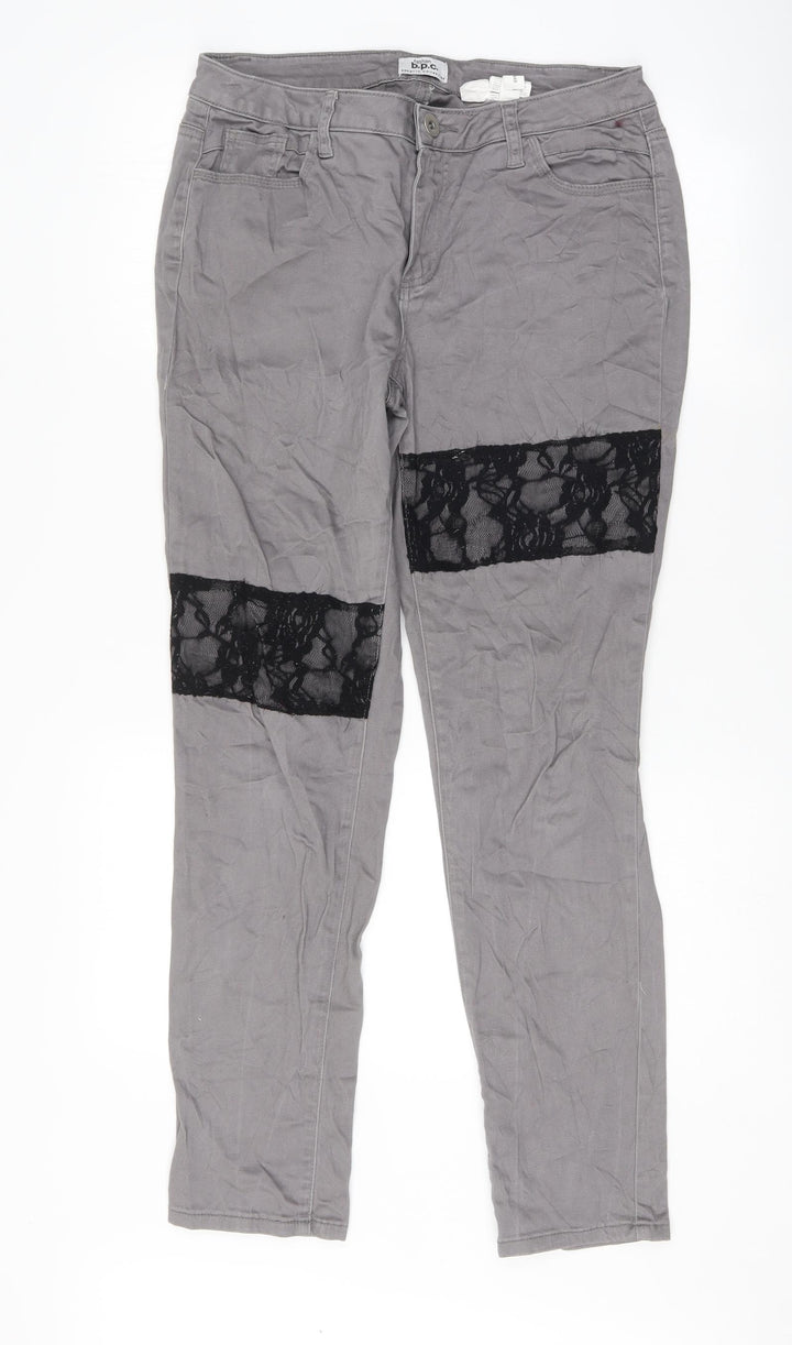 Bpc Womens Grey Skinny Jeans Size 12 L30 in
