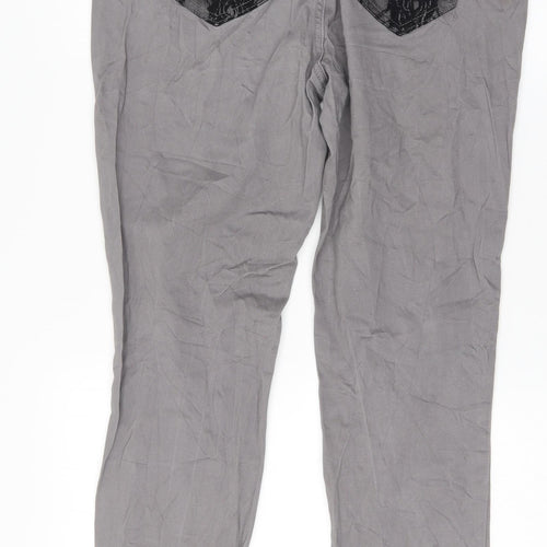 Bpc Womens Grey   Skinny Jeans Size 12 L30 in
