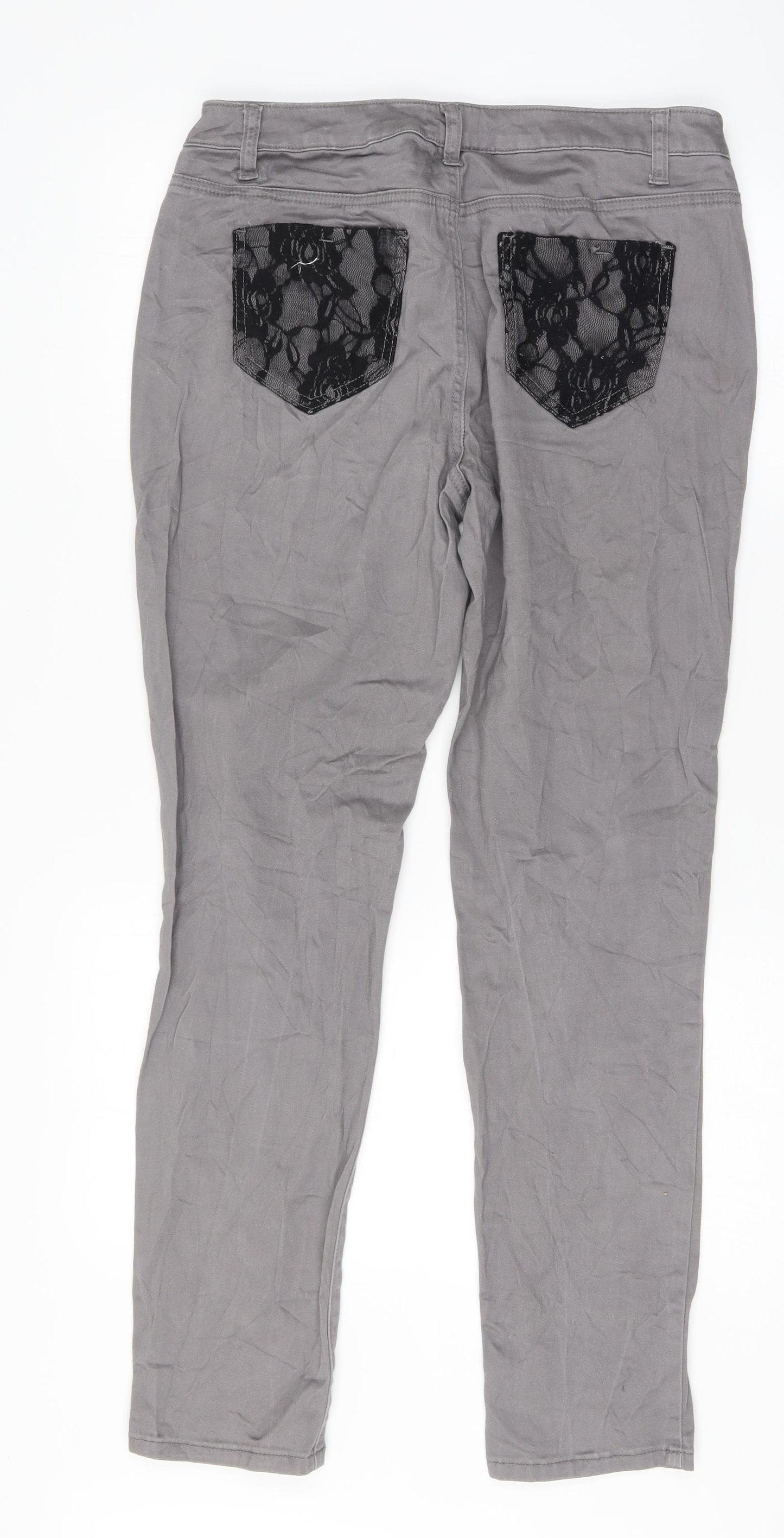 Bpc Womens Grey   Skinny Jeans Size 12 L30 in