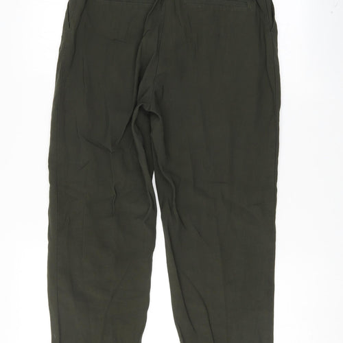 H&M Womens Green   Trousers  Size 8 L25.5 in