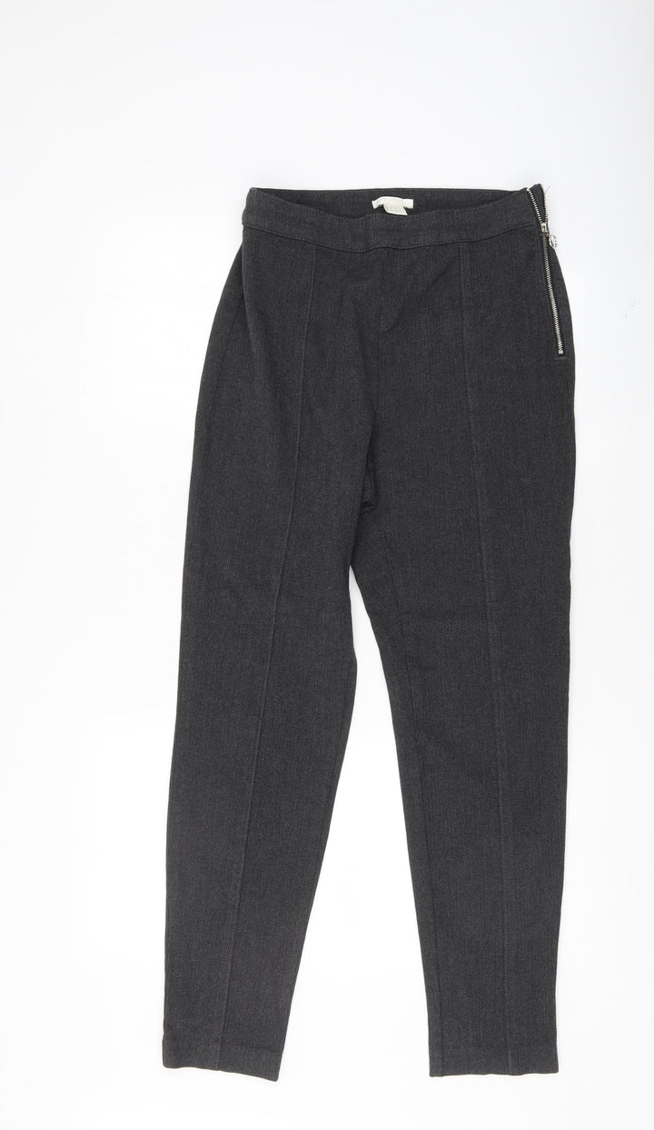 H&M Womens Grey   Trousers  Size 12 L29 in
