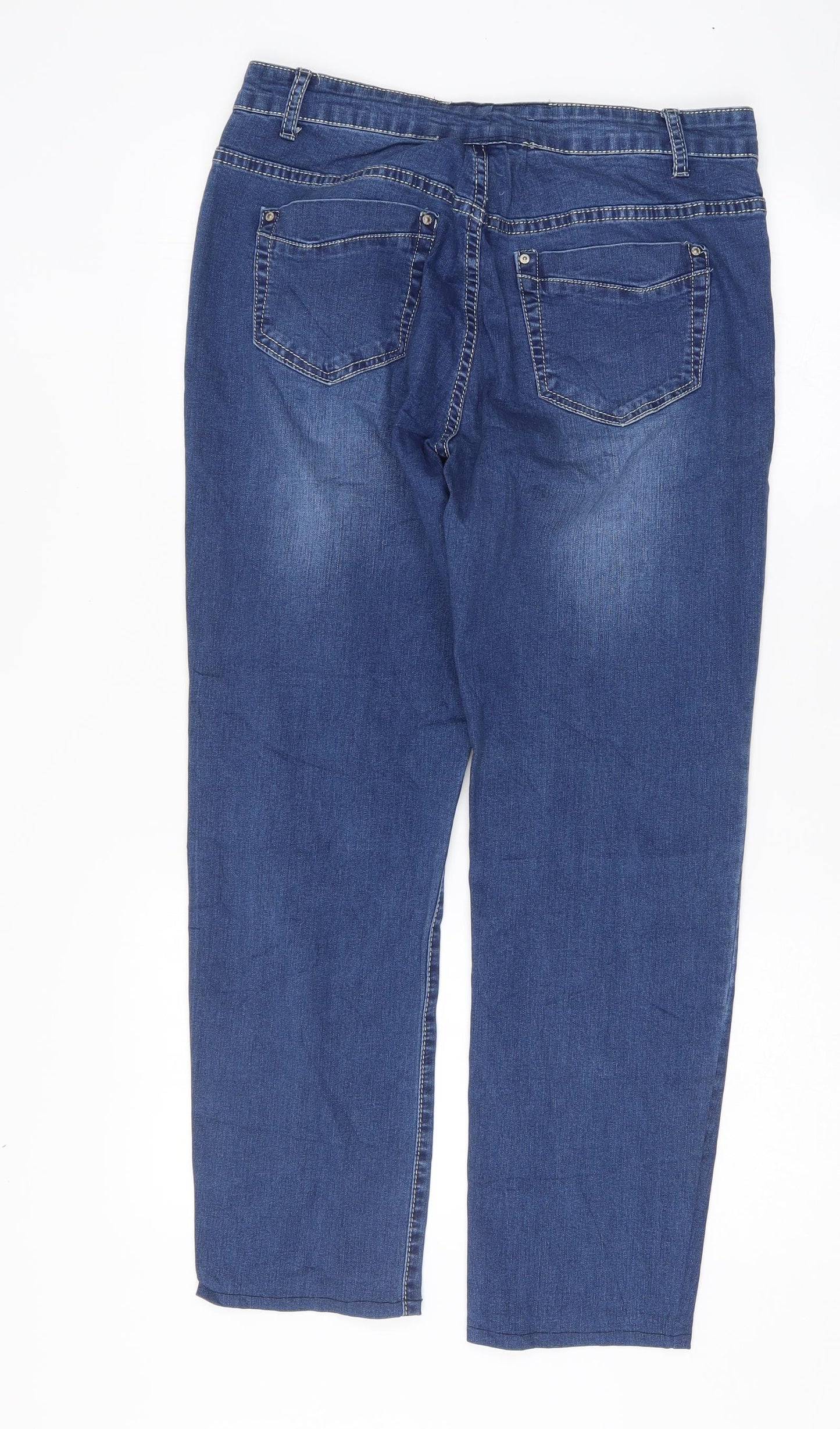 Preworn Womens Blue   Straight Jeans Size 32 L27.5 in