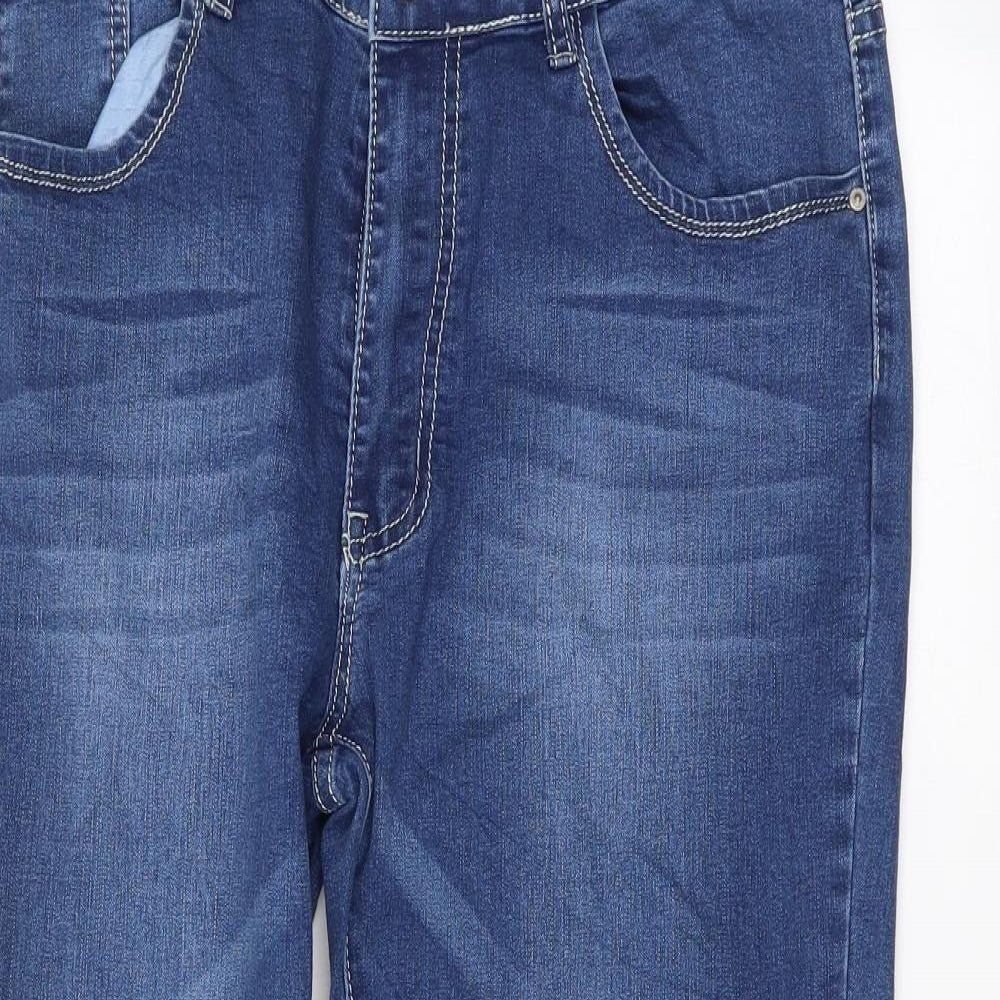 Preworn Womens Blue   Straight Jeans Size 32 L27.5 in