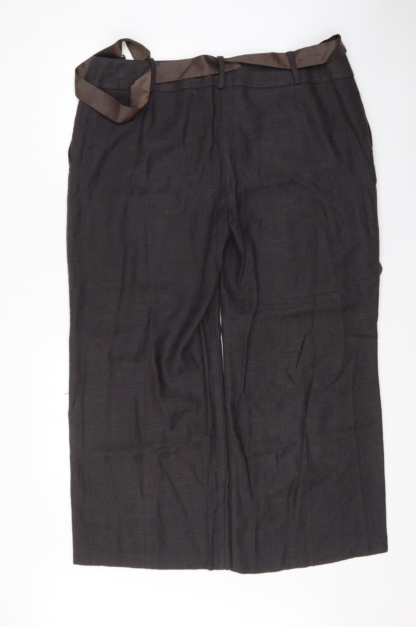 Marks and Spencer Womens Brown   Trousers  Size 18 L28.5 in