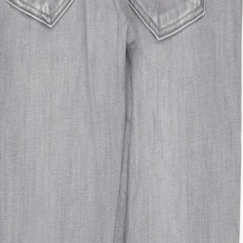 Preworn Womens Grey   Straight Jeans Size 34 L33 in