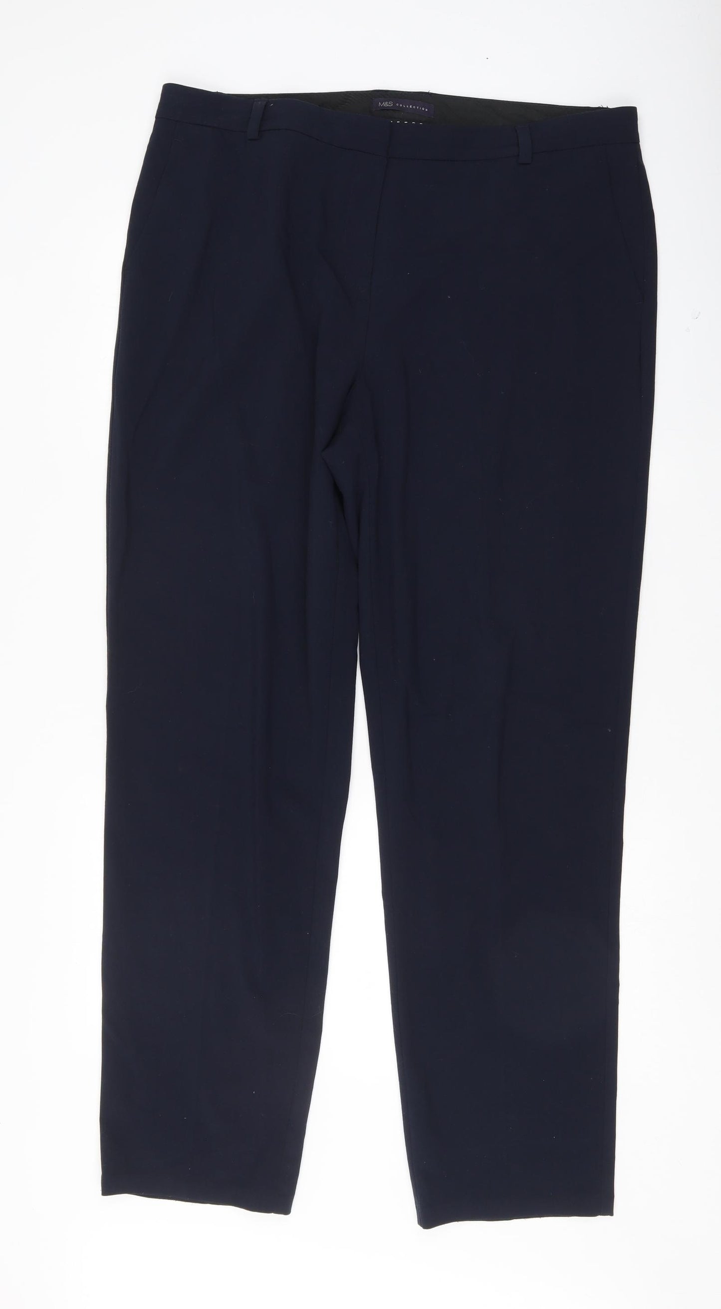 Marks and Spencer Womens Blue   Trousers  Size 18 L33 in