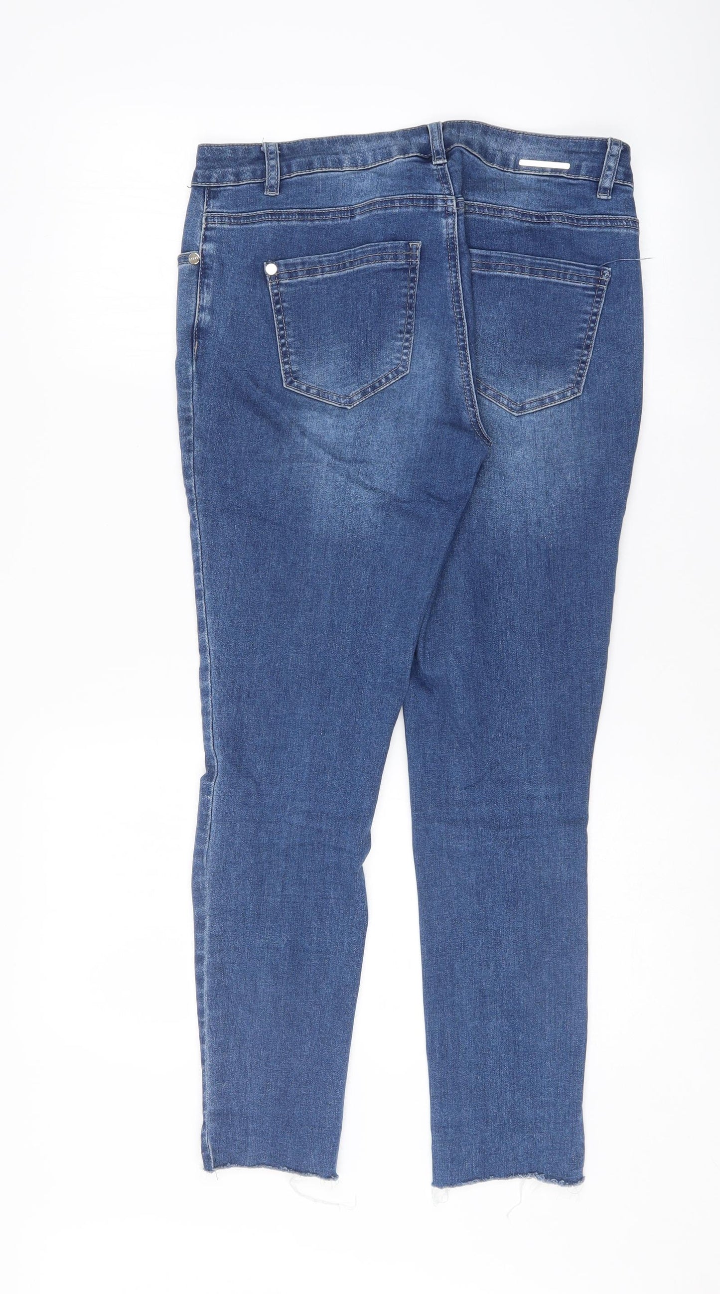 Lipsy Womens Blue   Skinny Jeans Size 12 L26 in