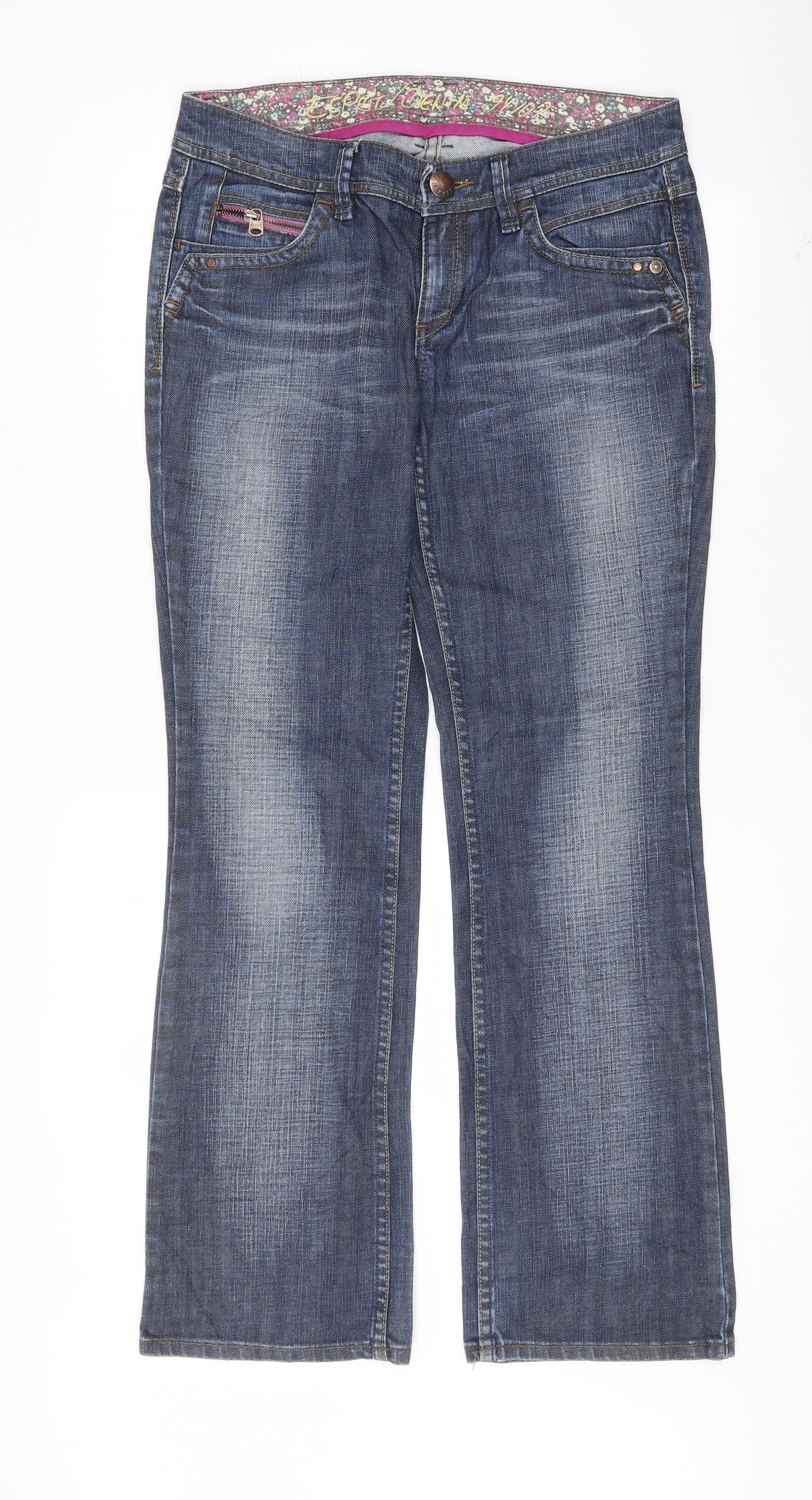 Esprit Womens Blue   Bootcut Jeans Size 34 L32 in