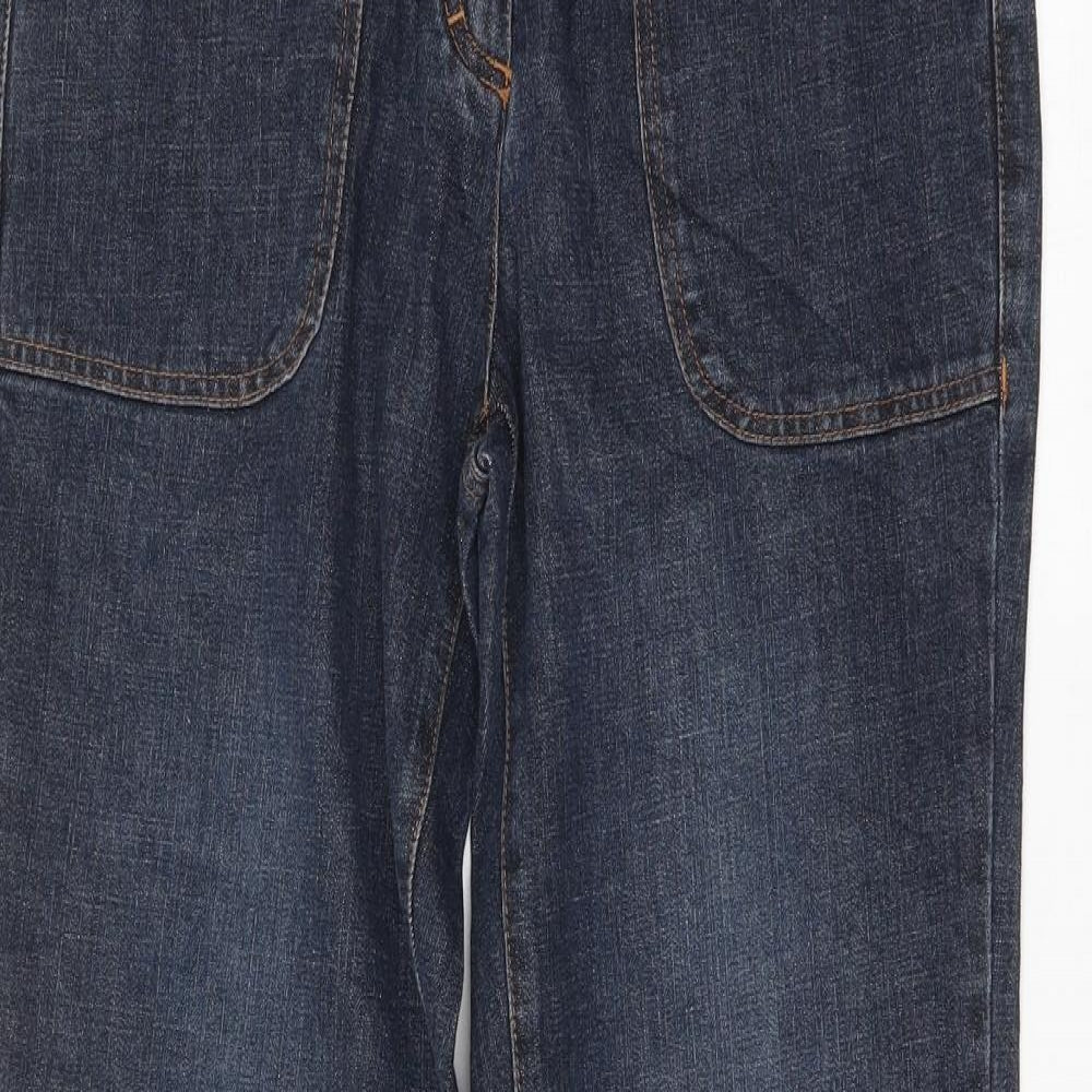 Giada Womens Blue   Wide-Leg Jeans Size 12 L33 in