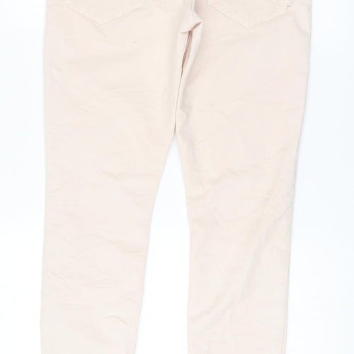 Mother Womens Pink   Skinny Jeans Size 34 L29.5 in