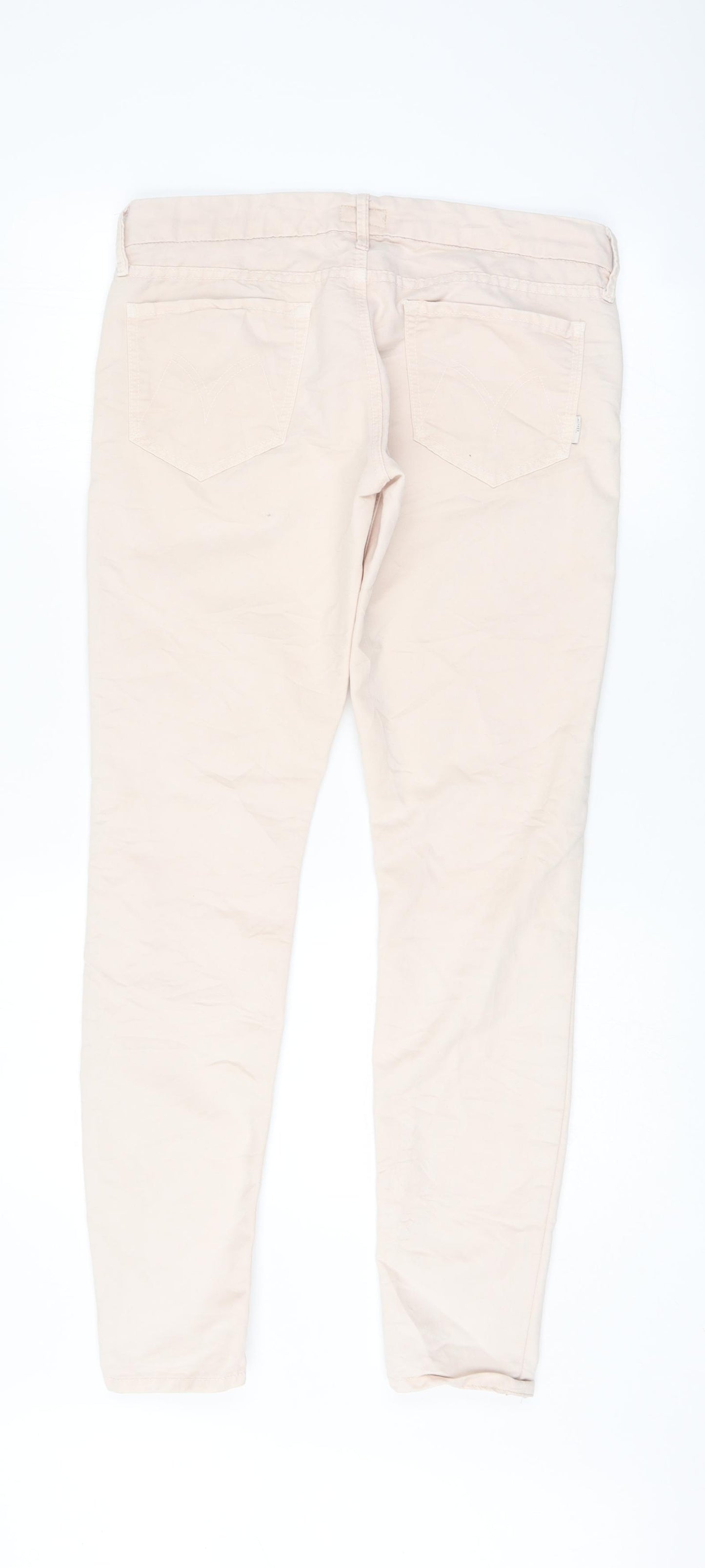 Mother Womens Pink   Skinny Jeans Size 34 L29.5 in