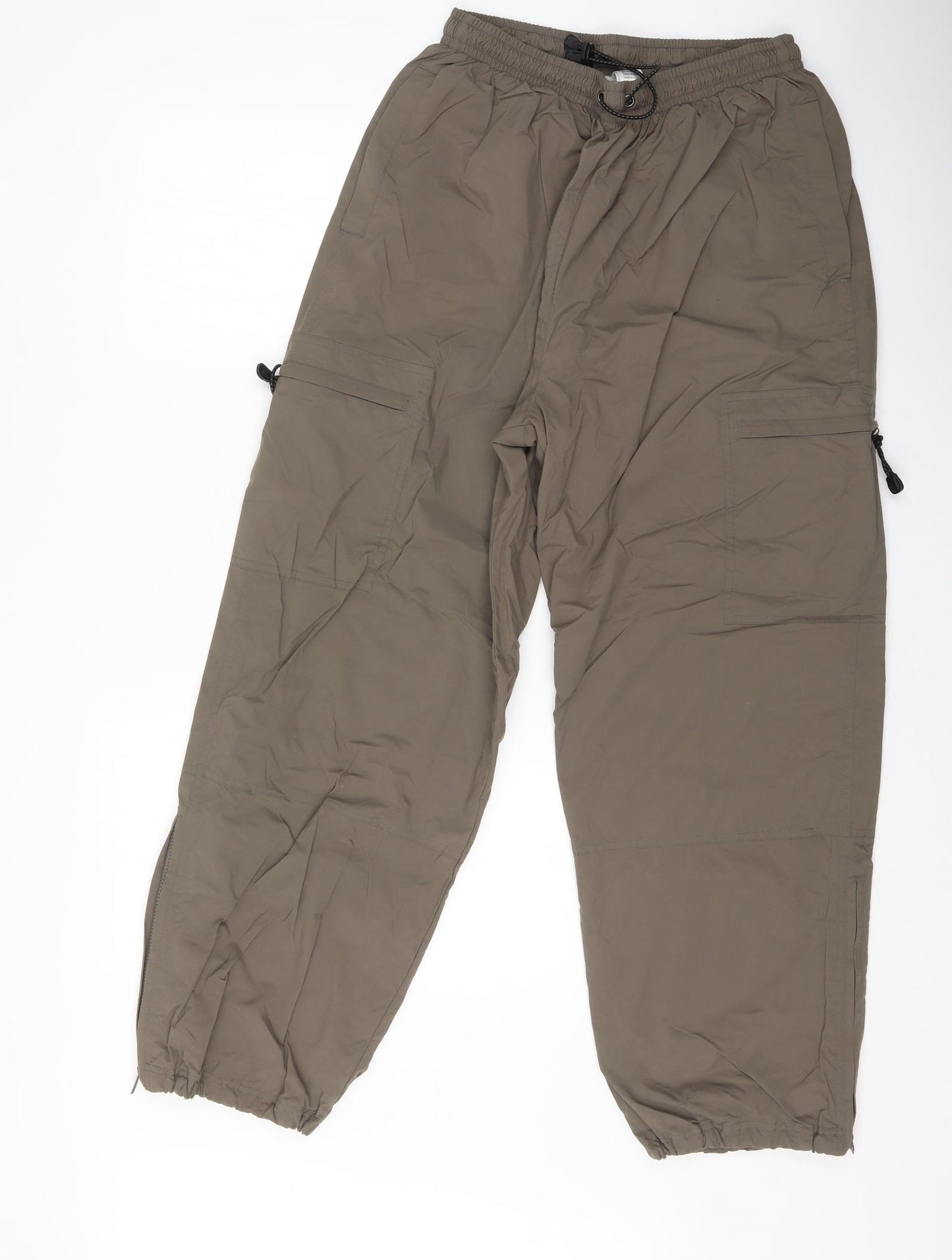 Marks and Spencer Womens Green   Cargo Trousers Size 39 in L29 in