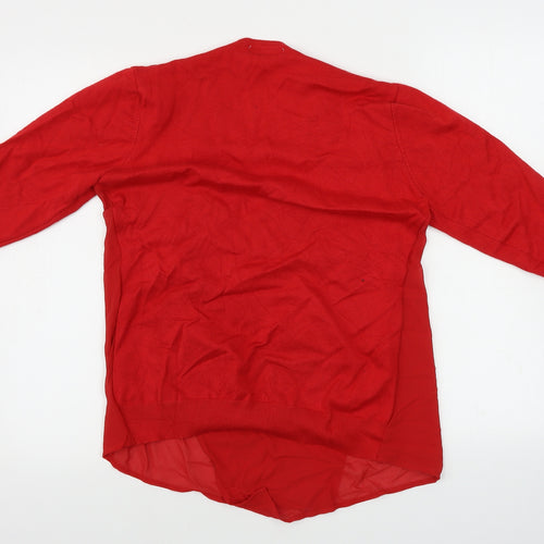 Abollria   Womens Red   Cardigan Jumper Size S