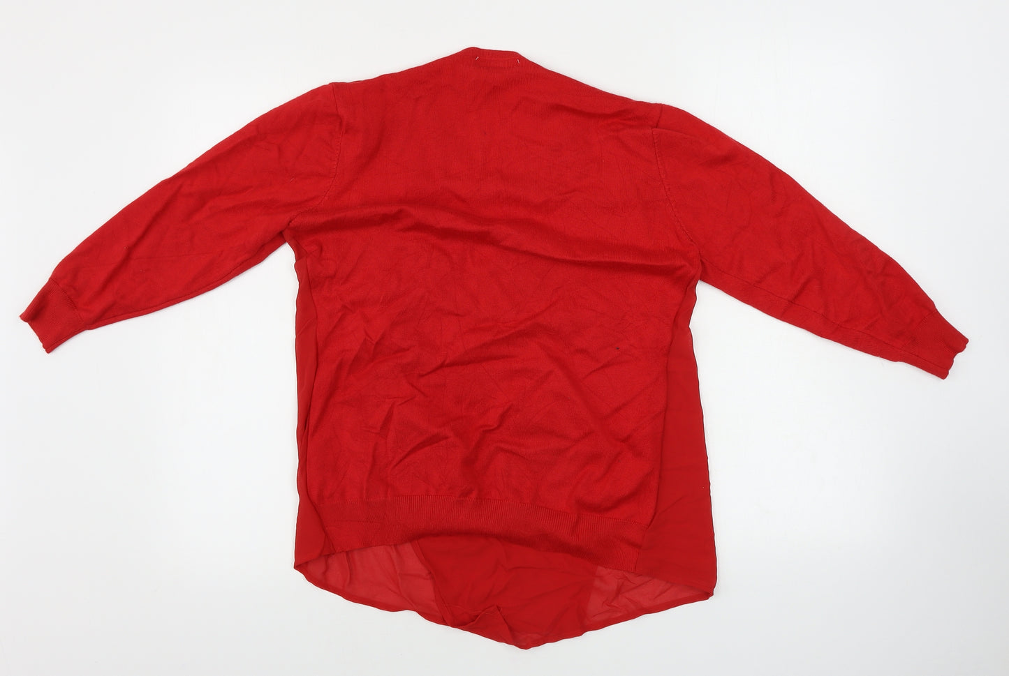 Abollria   Womens Red   Cardigan Jumper Size S