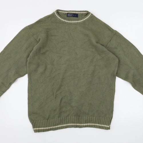 Easy Mens Green   Pullover Jumper Size M
