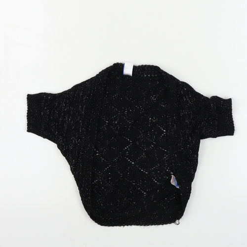 Adams  Girls Black   Cardigan Jumper Size 8 Years