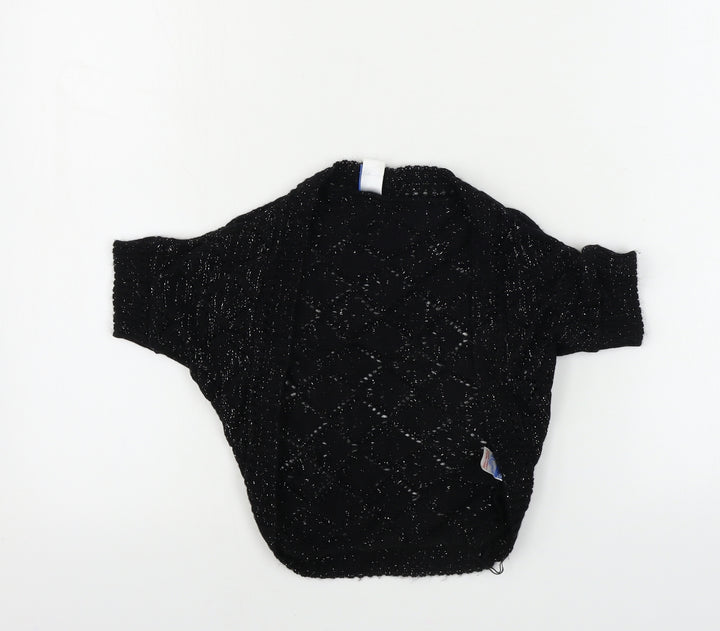 Adams  Girls Black   Cardigan Jumper Size 8 Years