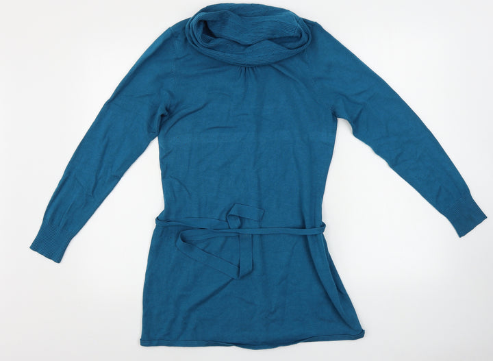 Bianca Womens Blue Pullover Jumper Size 12