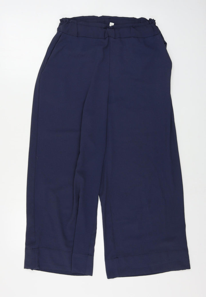 H&M  Womens Blue   Trousers  Size 8 L25 in