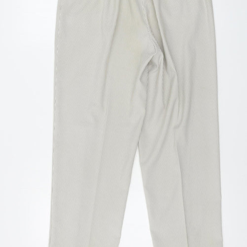 bm collection      Womens Beige Striped  Trousers  Size 12 L27 in