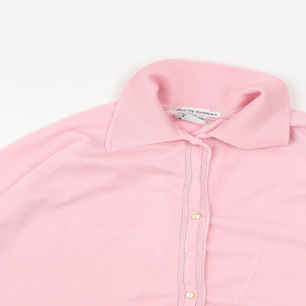 Preworn  Womens Pink   Basic Button-Up Size 18