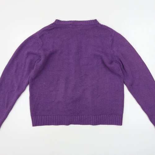 EWM  Womens Purple   Cape Jumper Size L