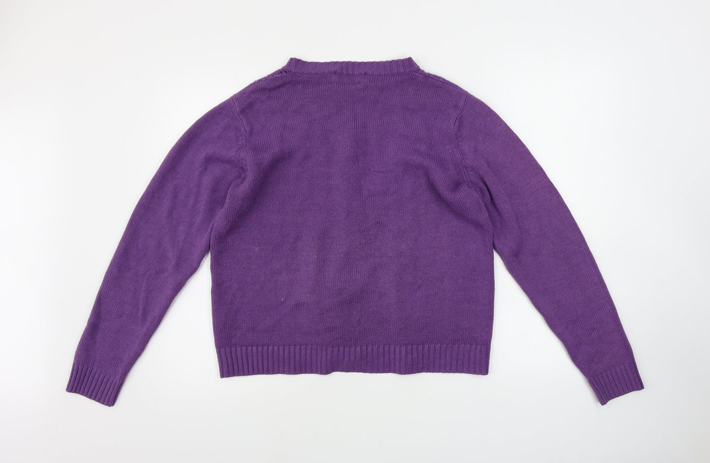 EWM  Womens Purple   Cape Jumper Size L
