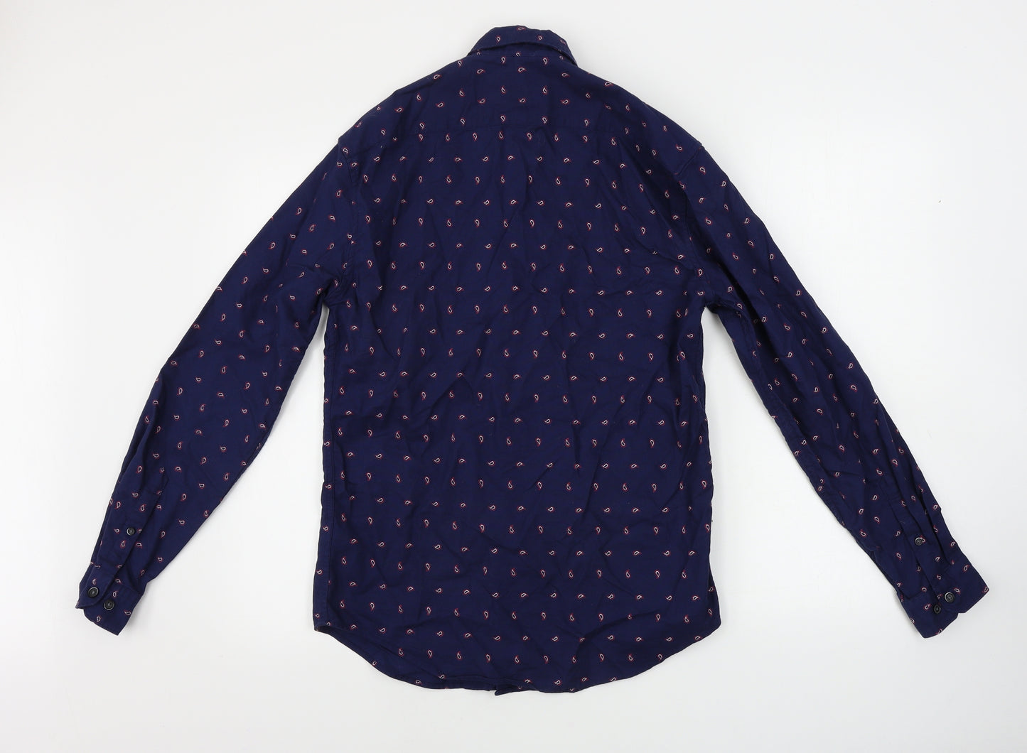Marks and Spencer  Mens Blue    Button-Up Size S