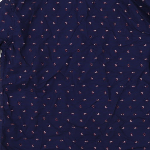Marks and Spencer  Mens Blue    Button-Up Size S