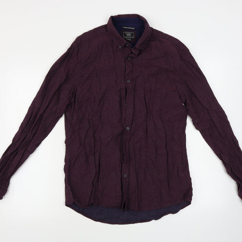 F&F  Mens Red    Button-Up Size M