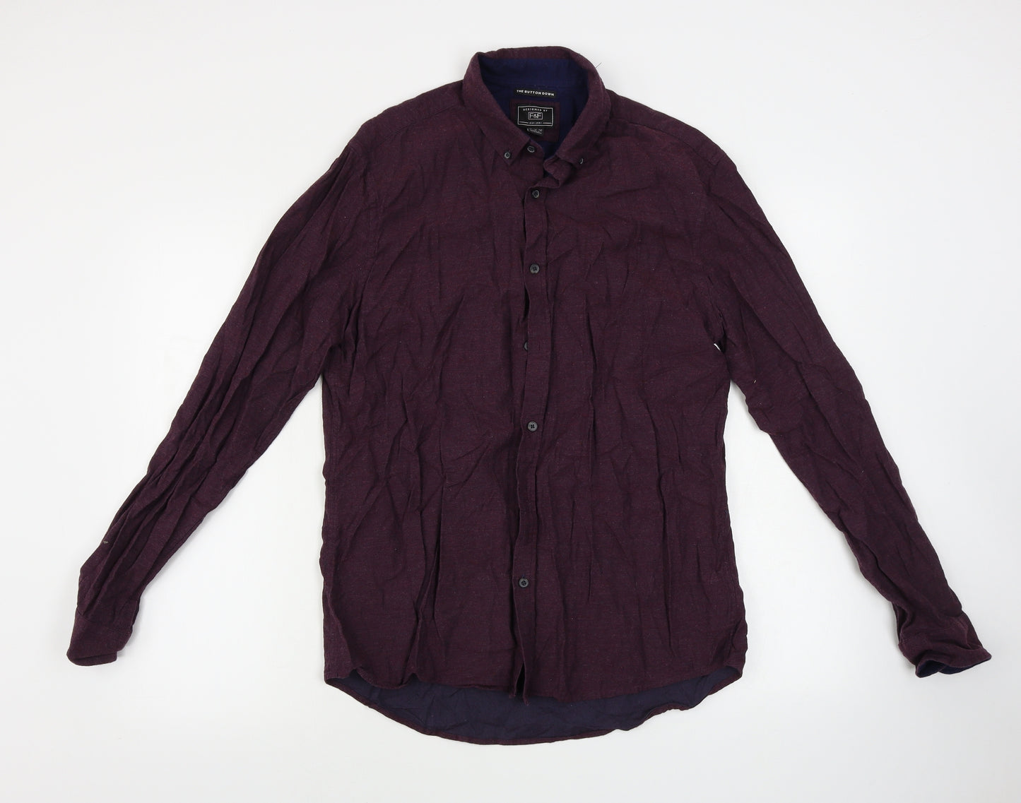 F&F  Mens Red    Button-Up Size M