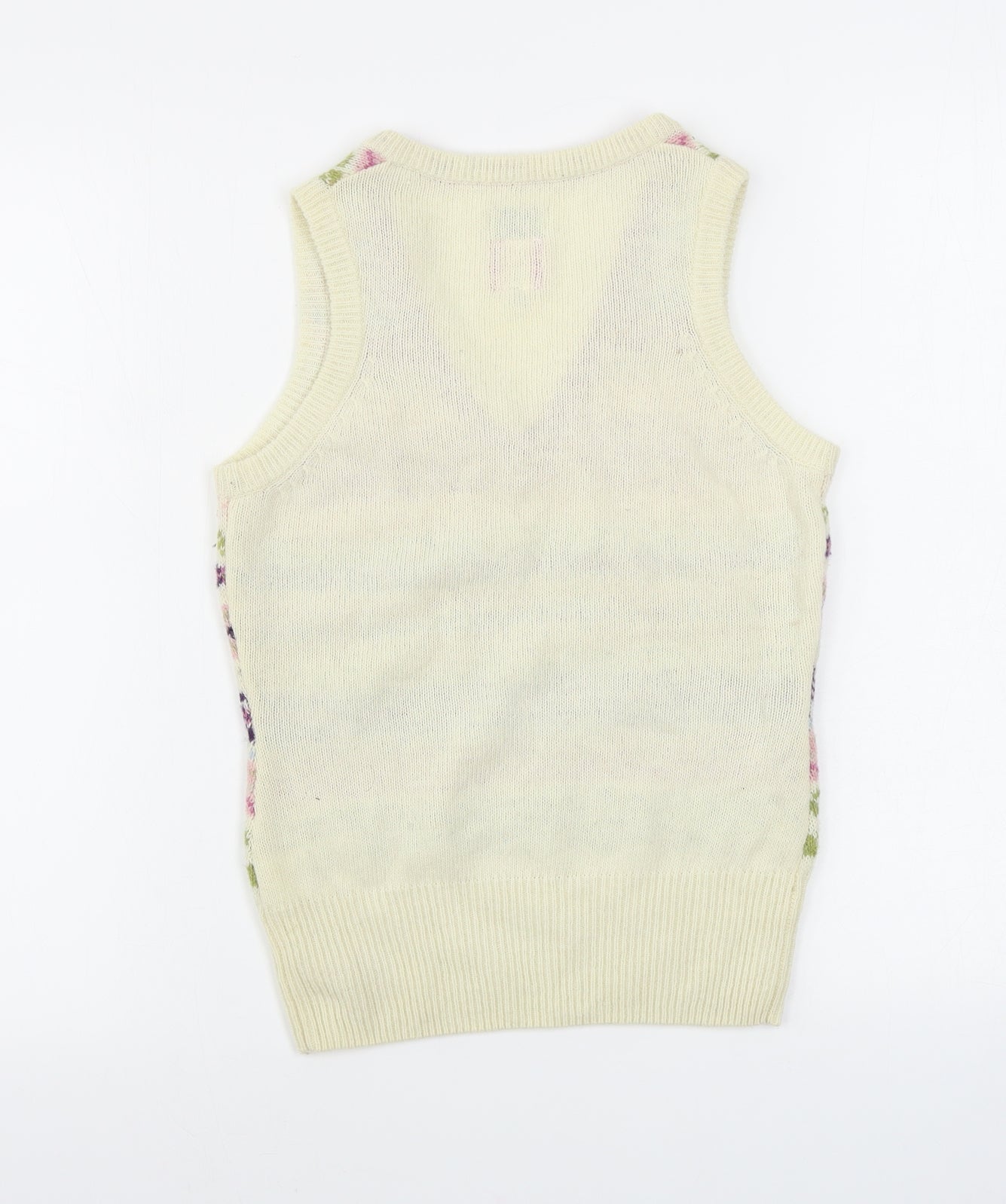 Joules  Womens Ivory Geometric  Vest Jumper Size 8