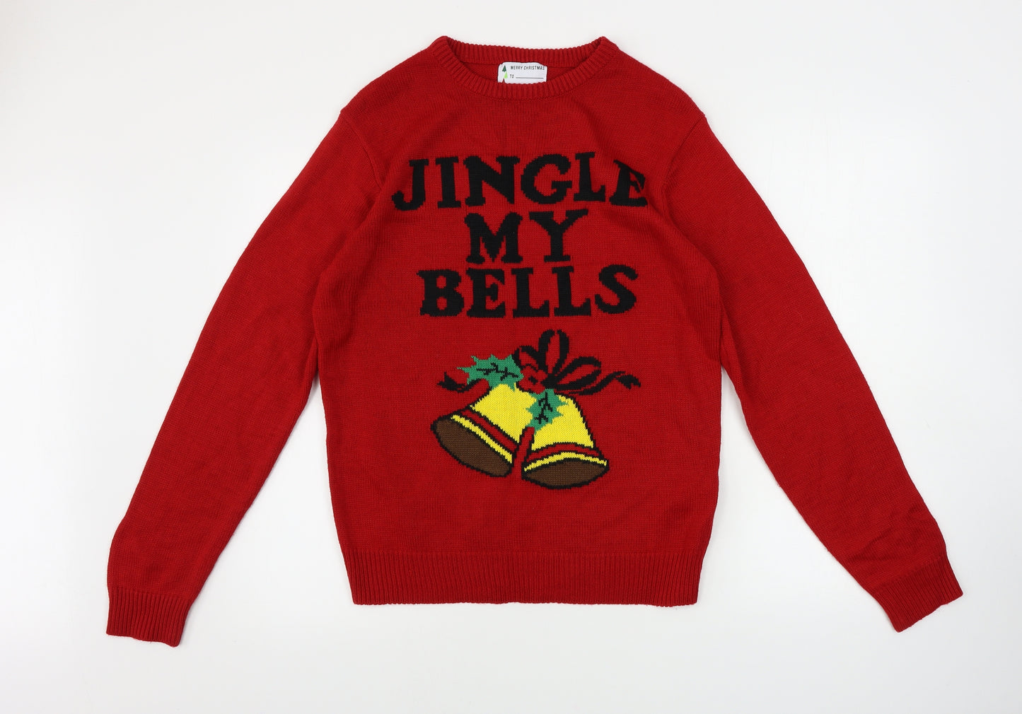 Cedar Wood State  Mens Red   Pullover Jumper Size M  - Christmas Jumper
