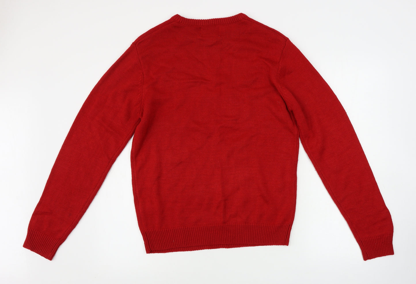 Cedar Wood State  Mens Red   Pullover Jumper Size M  - Christmas Jumper