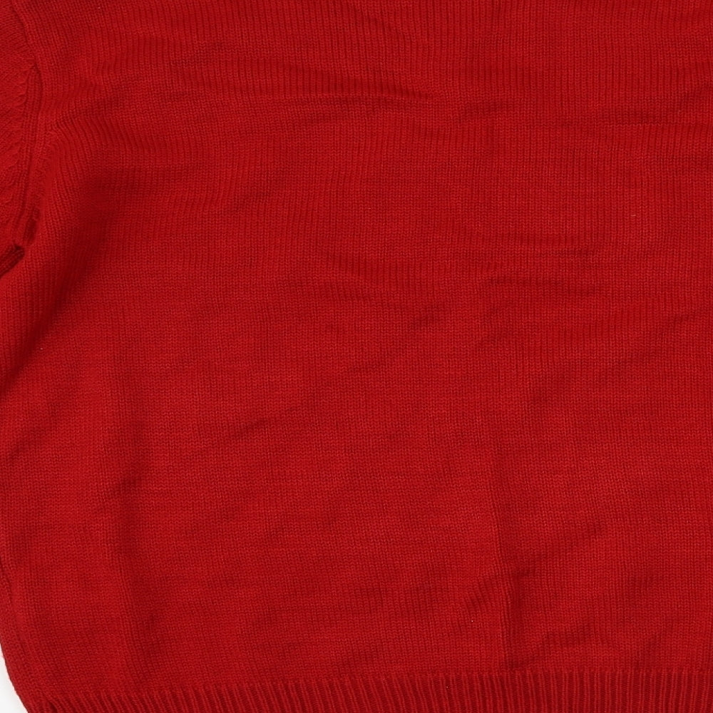 Cedar Wood State  Mens Red   Pullover Jumper Size M  - Christmas Jumper