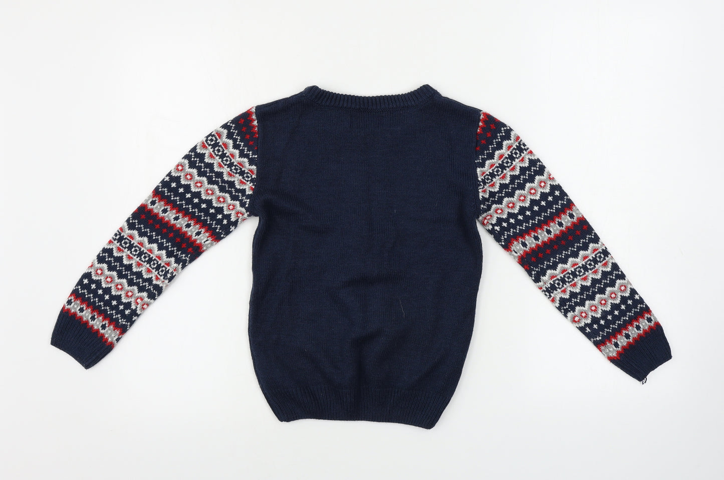 Matalan  Boys Blue   Pullover Jumper Size 8 Years  - Christmas Jumper