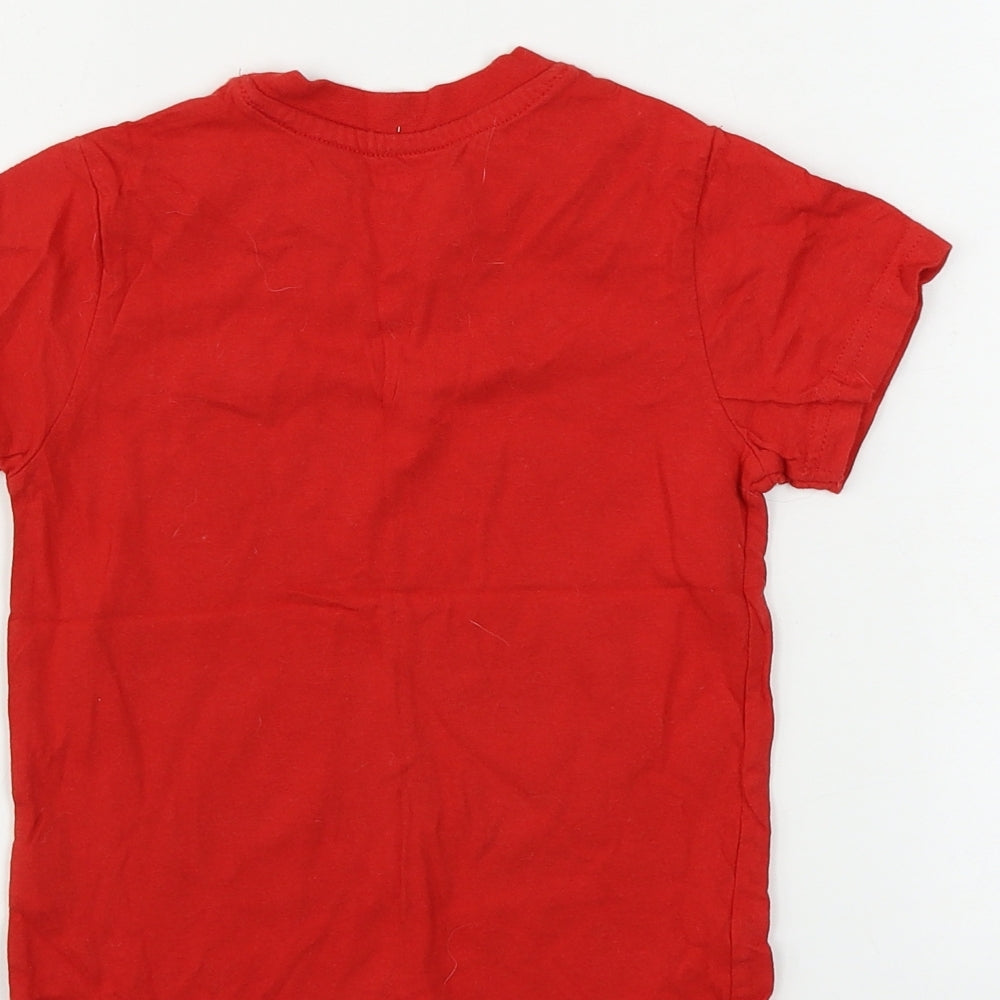 Studio Boys Red   Basic T-Shirt Size 2-3 Years  - Christmas T Shirt