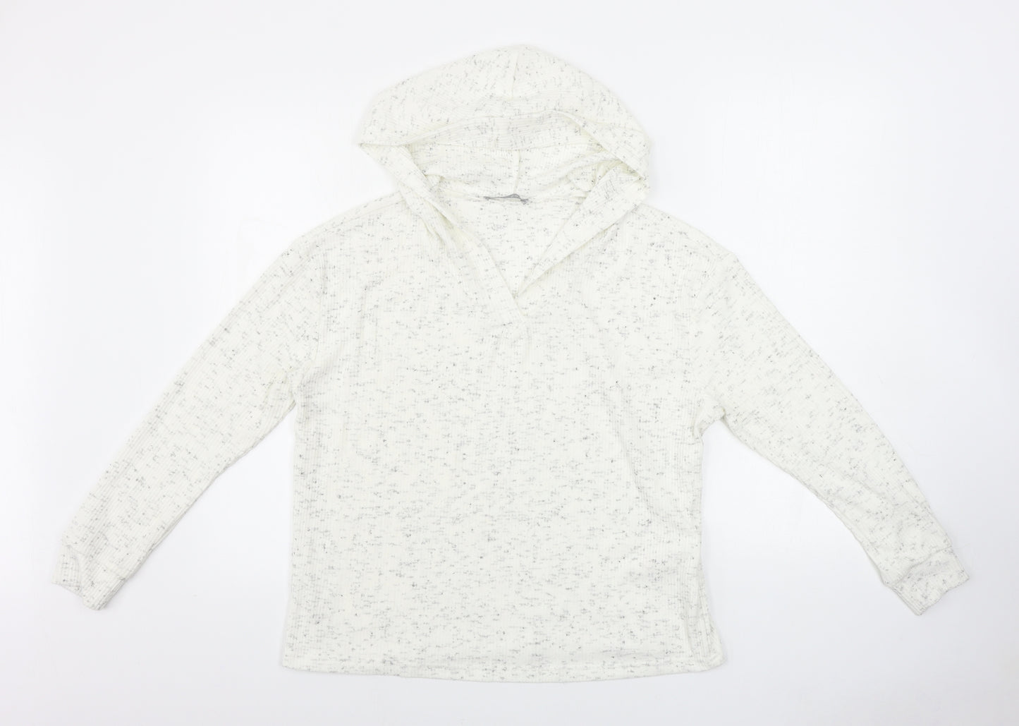 New Look  Womens White   Pullover Hoodie Size S