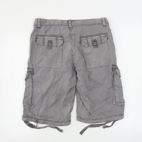 Easy Mens Grey   Chino Shorts Size 32 in