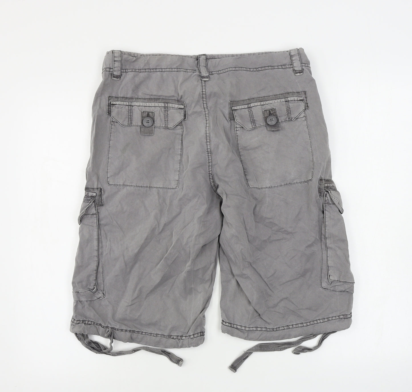 Easy Mens Grey   Chino Shorts Size 32 in