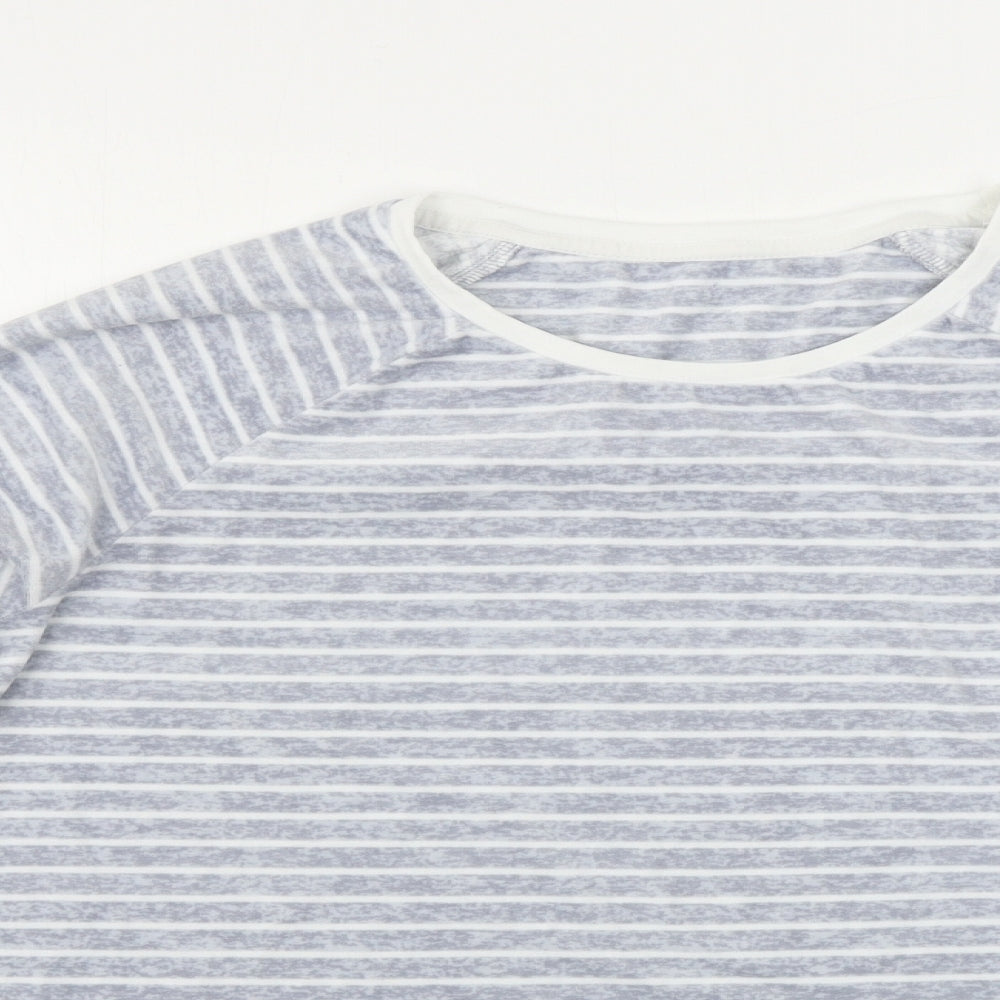 love to lounge         Womens Grey Striped  Pullover Jumper Size M