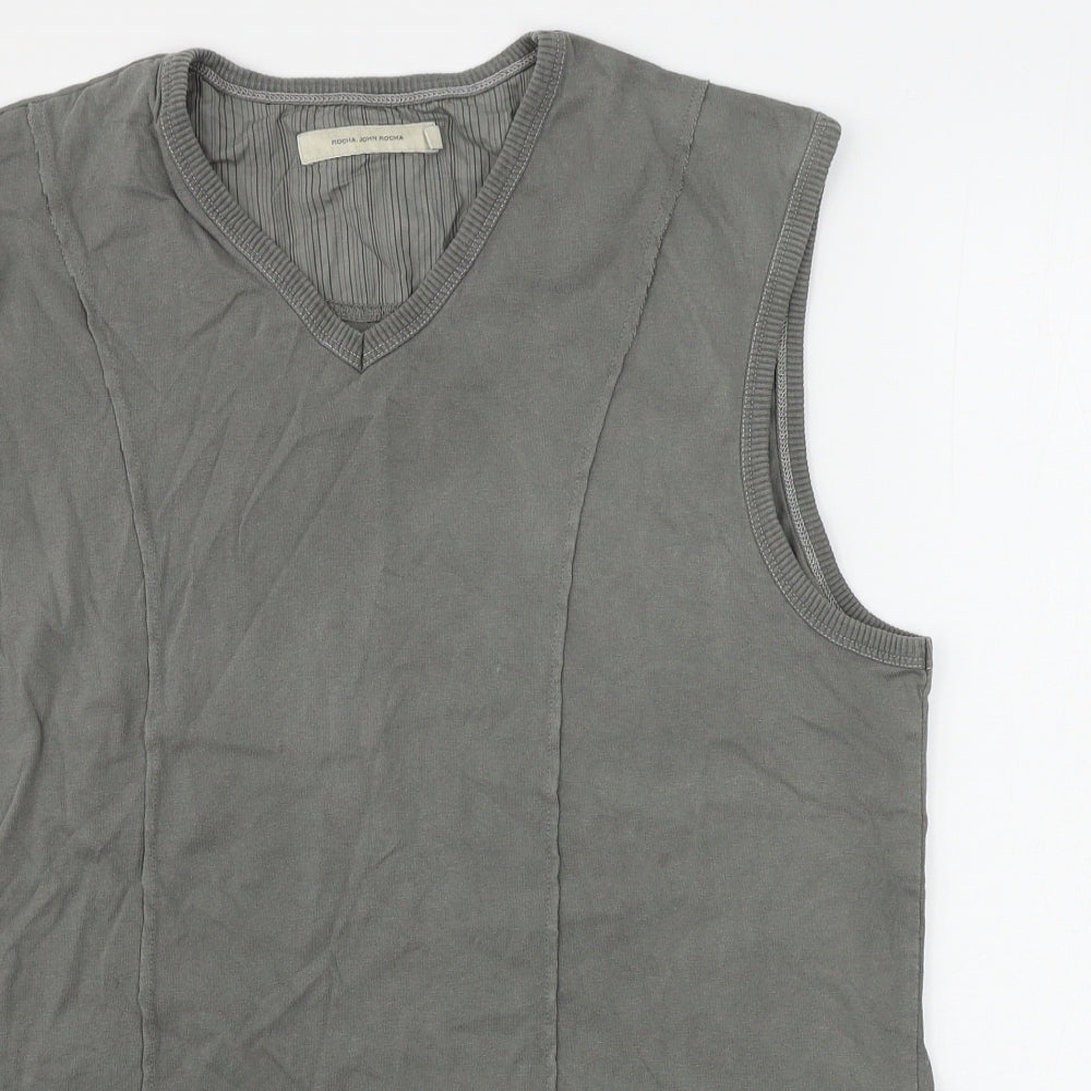 rocha john rocha  Mens Grey    T-Shirt Size XL